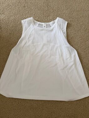 Lululemon Athletica White Sleeveless Performance Tank